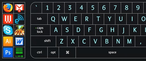 Optimus Tactus keyboard